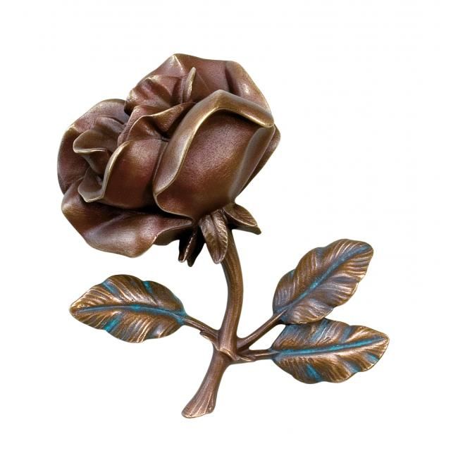 Bronze tombe rose