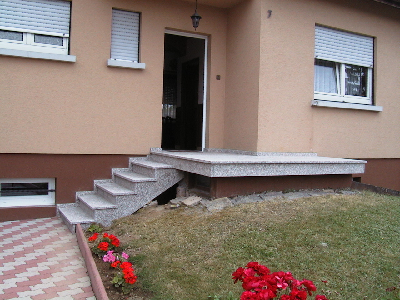 terrasse en granit kembs, hesingue, kappelen, bartenheim. Escalier pas cher, Escalier de qualité