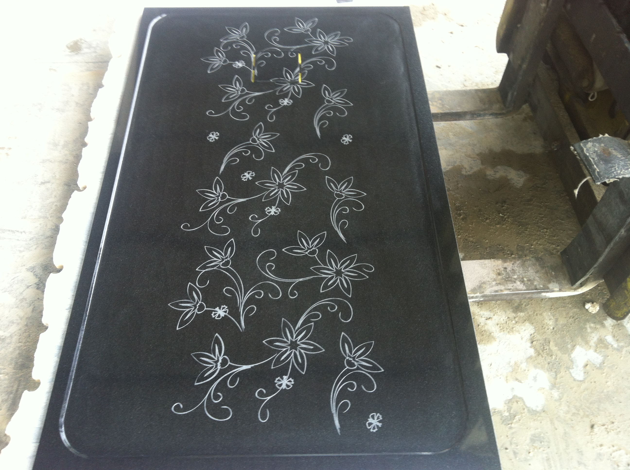 table granit sablée